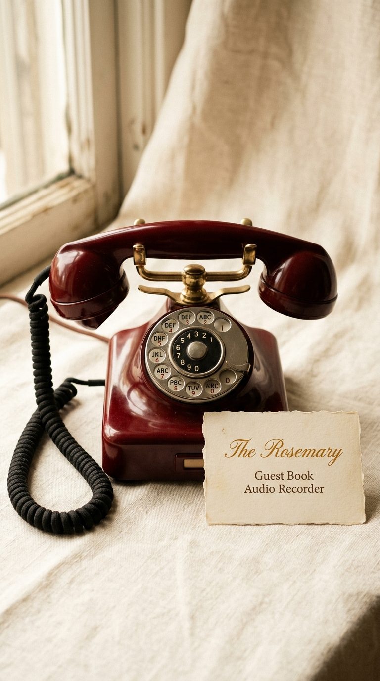 The Rosemary — oxblood vintage telephone